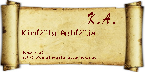 Király Aglája névjegykártya